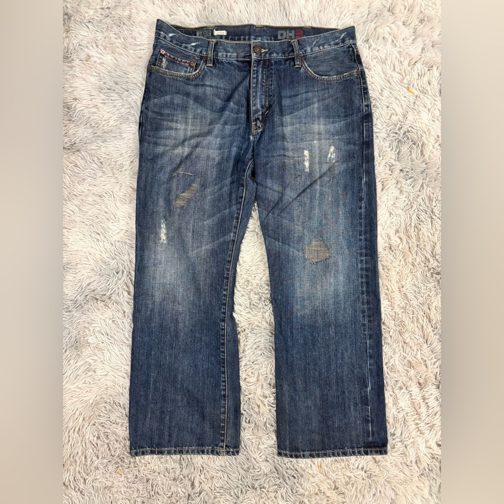 Classic Blue Straight-Leg Jeans